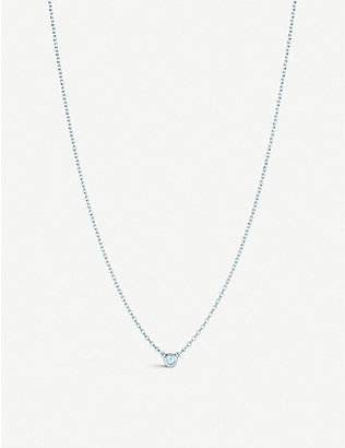 TIFFANY & CO: Elsa Peretti® Diamonds by the Yard® sterling-silver and 0.05ct diamond pendant necklace