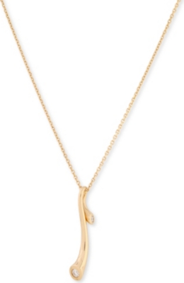 GEORG JENSEN Magic 18-carat gold pendant with diamonds necklace