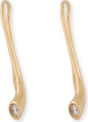 GEORG JENSEN Magic 18-carat gold and brilliant cut diamond earrings