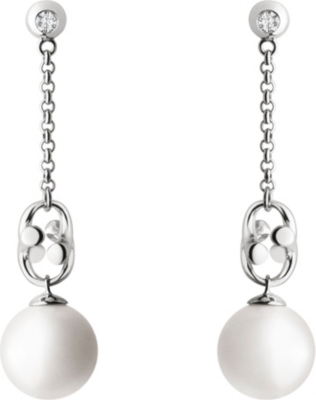 GEORG JENSEN Magic white gold earrings