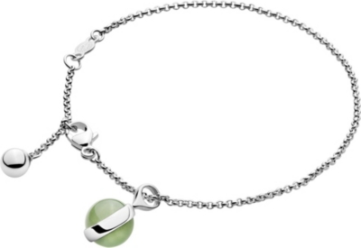 GEORG JENSEN Spirit sterling silver and phrenite bracelet