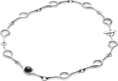 GEORG JENSEN Sphere black agate necklace