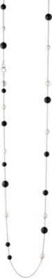 GEORG JENSEN Sphere Sautoir pearl and black agate necklace
