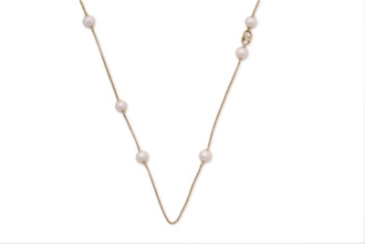 GEORG JENSEN Sphere sautoir white fresh water cultured pearl and sterling silver necklace