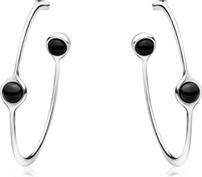 GEORG JENSEN Sphere sterling silver hoop earrings