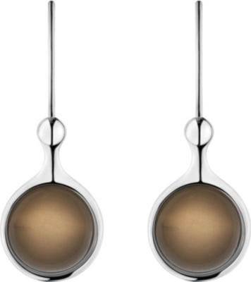 GEORG JENSEN Spirit sterling silver and quartz earrings