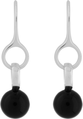 GEORG JENSEN Sphere agate sterling silver earrings
