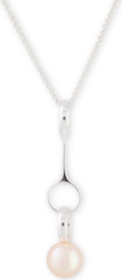 GEORG JENSEN Sphere rose pearl pendant necklace