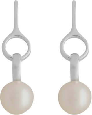 GEORG JENSEN Sphere pearl sterling silver earrings