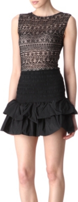 MAJE Accent lace-front dress
