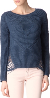 MAJE Aero knitted jumper