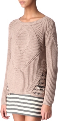 MAJE Aero knitted jumper