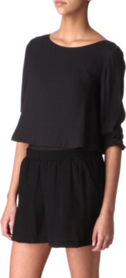 MAJE Jaccio layered playsuit