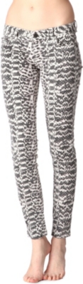 MAJE Amelot printed skinny low-rise jeans