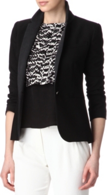 MAJE Anniversa denim-lapel blazer