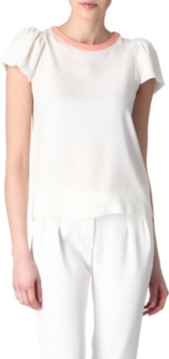 MAJE Ariane crepe top