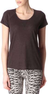 MAJE Athee brushed silk t-shirt