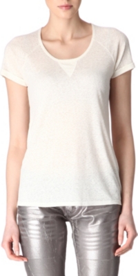 MAJE Athee brushed silk t-shirt