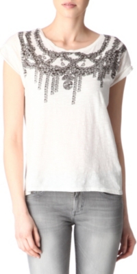 MAJE Collier printed t-shirt