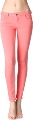 MAJE Avar bright skinny low-rise jeans