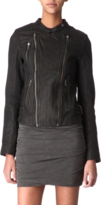 MAJE Robbie leather jacket