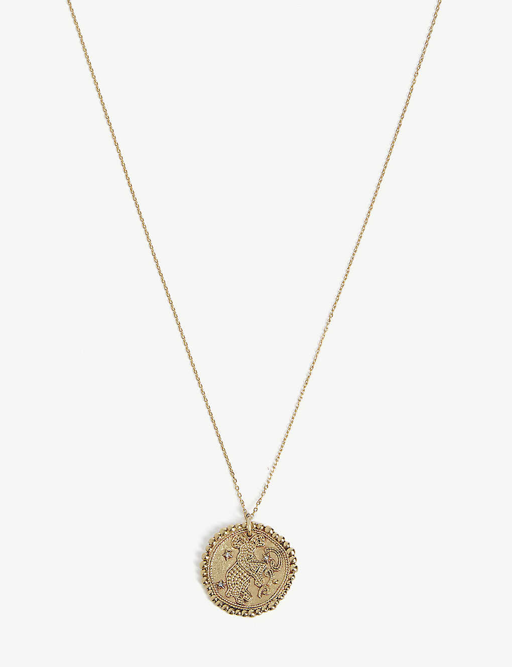 Aries zodiac brass coin necklace(8174624)