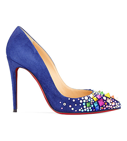 CHRISTIAN LOUBOUTIN - Keopump 100 veau velours | Selfridges.com