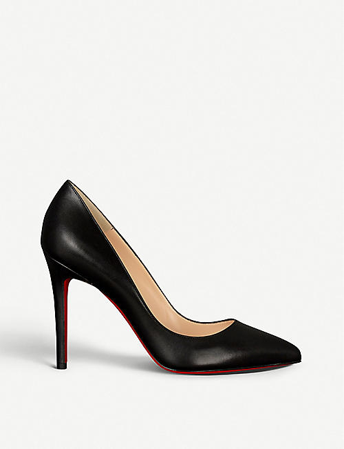 CHRISTIAN LOUBOUTIN: Pigalle 100 leather courts