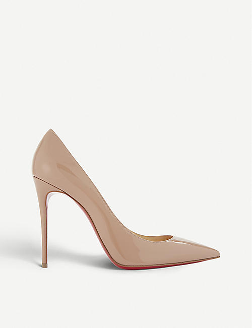 CHRISTIAN LOUBOUTIN: Kate 100 patent-leather courts