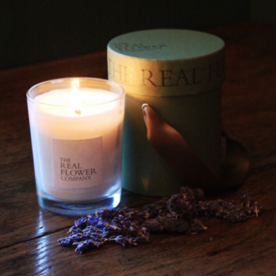 THE REAL FLOWER COMPANY Lavender candle
