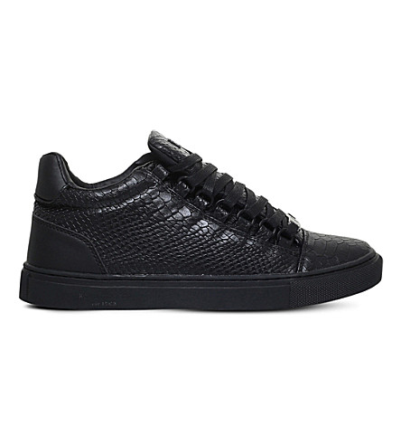 KURT GEIGER LONDON - Malone reptile-embossed trainers | Selfridges.com