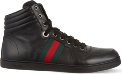 gucci hi top trainers