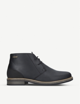 BARBOUR: Redhead leather chukka boots