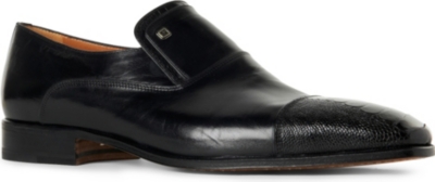 STEMAR Ostrich toecap loafers