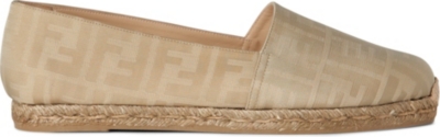 FENDI Logo espadrilles (Gold