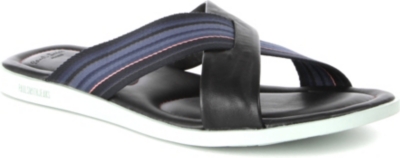 PAUL SMITH Lalo leather and canvas sandals