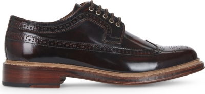 GRENSON Sid wingcap leather Derby shoes
