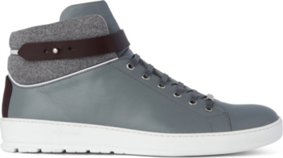 DIOR HOMME Contrast-colour high tops (Grey