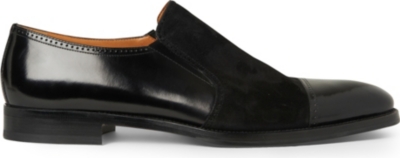 STEMAR Mixed toecap loafers (Black