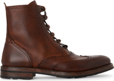 RALPH LAUREN Mundesley distressed leather boots