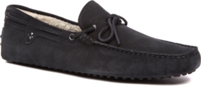 TODS Ferrari shearling driving moccasins