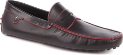 TODS Ferrari leather driving moccasins