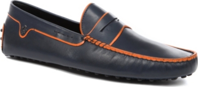 TODS Ferrari leather driving moccasin