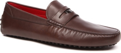 TODS Ferrari leather driving moccasins