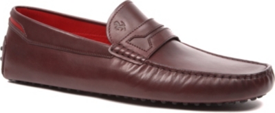 TODS Ferrari leather driving moccasins