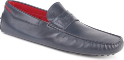 TODS Ferrari leather driving moccasins