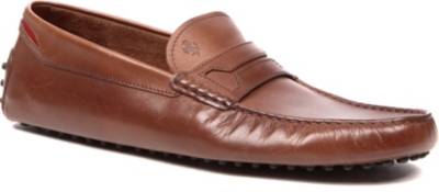 TODS Ferrari leather driving moccasins
