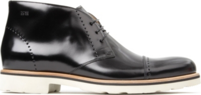 HUGO BOSS Leather chukka boots