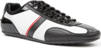 HUGO BOSS Takio mesh patent trainers
