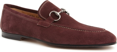 MAGNANNI Horsebit suede loafers